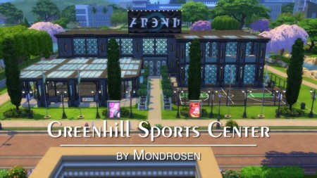 Greenhill Sports Center 50×40 All-In-One Gym/Sports Center by Mondrosen at Mod The Sims