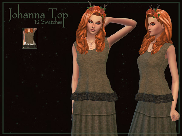 Sims 4 Johanna Top by Reevaly at TSR