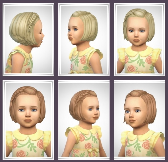 Sims 4 Clara Hair Toddler ver. at Birksches Sims Blog
