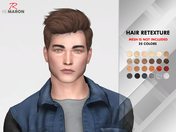 Sims 4 OS0508 Hair Retexture by remaron at TSR