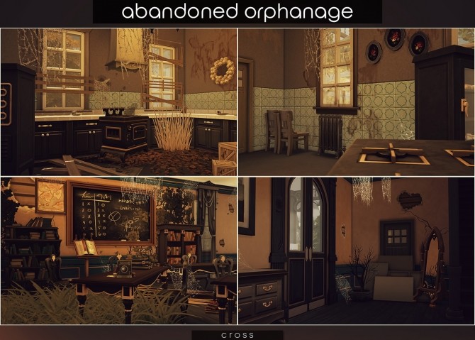 Sims 4 Abandoned Orphanage by Praline at Cross Design