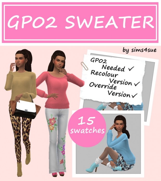 Sims 4 GP02 SWEATER at Sims4Sue