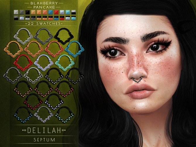 Delilah Septum At Blahberry Pancake Sims 4 Updates