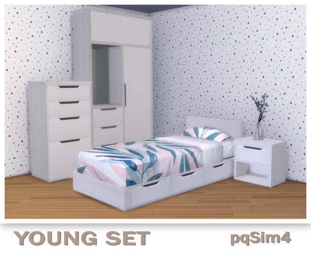 Sims 4 Young Bedroom Set at pqSims4