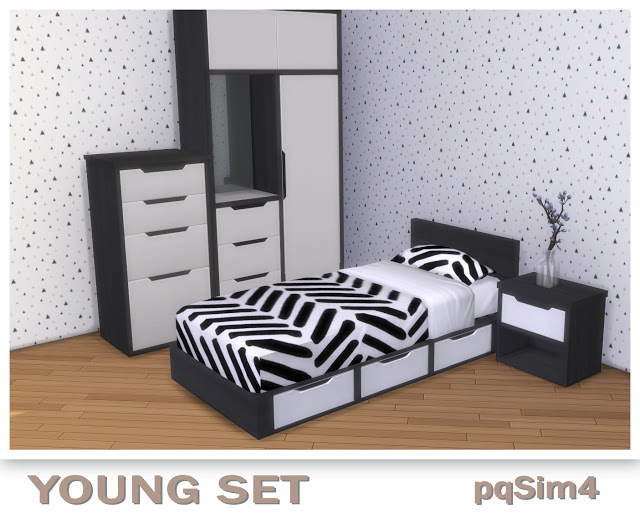Sims 4 Young Bedroom Set at pqSims4