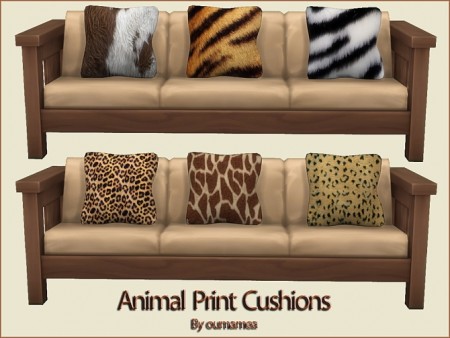 Animal Print Cushions by oumamea at Mod The Sims