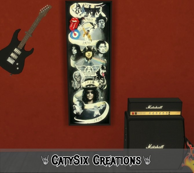 Sims 4 Lets Rock Poster Gift at CatySix