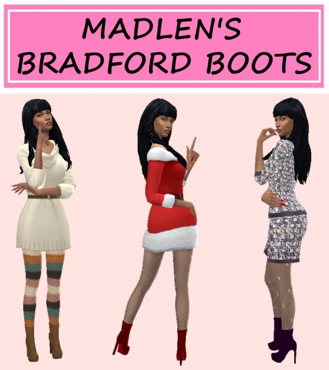 Sims 4 MADLEN’S BRADFORD BOOTS at Sims4Sue