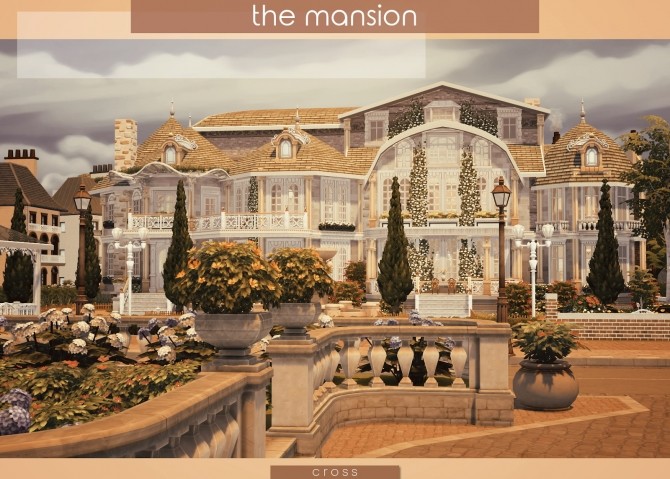 Sims 4 The Mansion by Praline at Cross Design