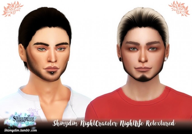 Sims 4 NightCrawler NightLife Hair Retexture + DarkRoots Naturals + Unnaturals at Shimydim Sims