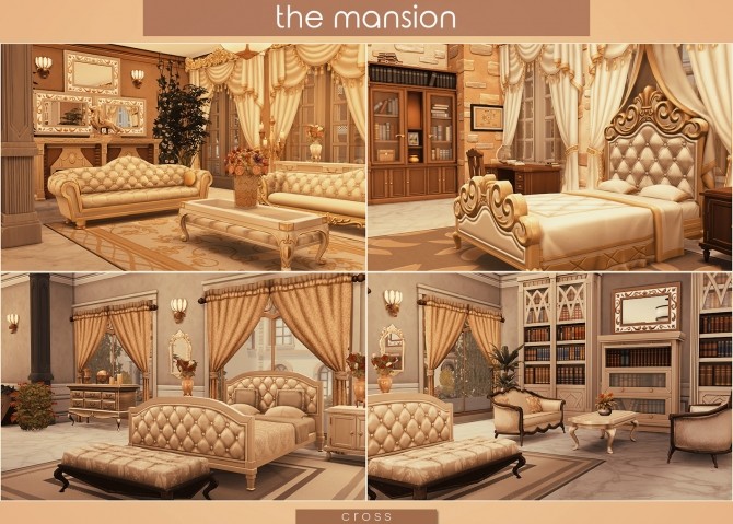 Sims 4 The Mansion by Praline at Cross Design