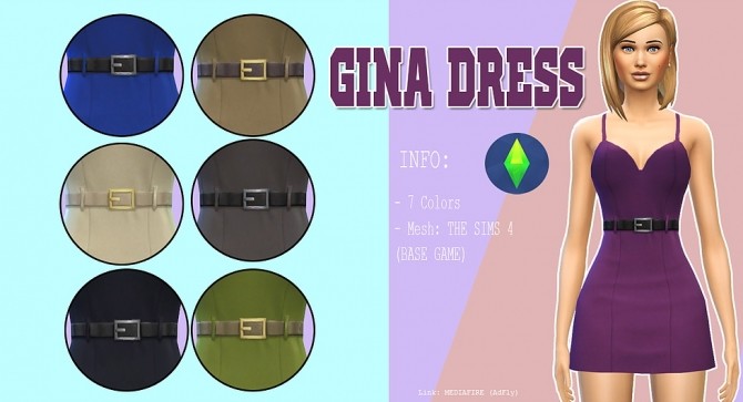 Sims 4 Gina dress at Kass