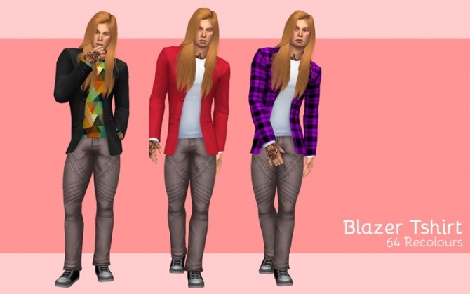 Sims 4 Blazer t shirt at Midnightskysims