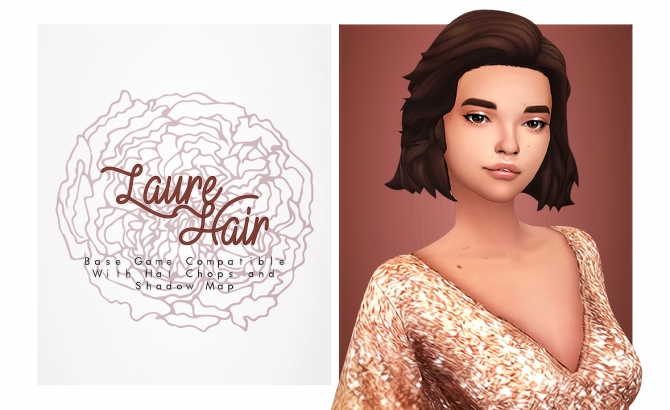 Laure short wild hair at Isjao – working on uni » Sims 4 Updates