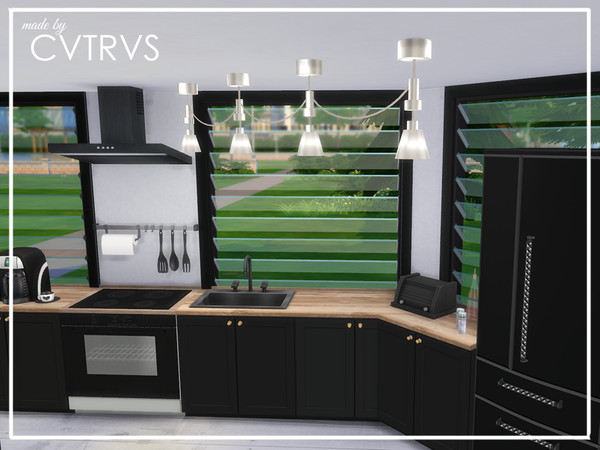 Sims 4 Little Modern House by cvtrvs at TSR