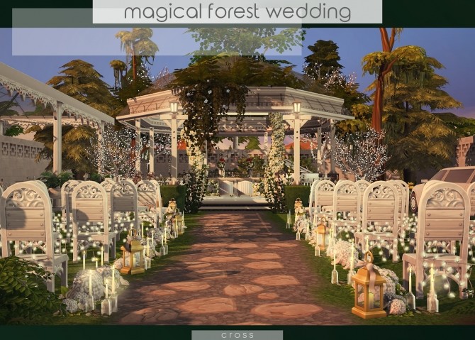 Sims 4 Magical Forest Wedding venue at Cross Design