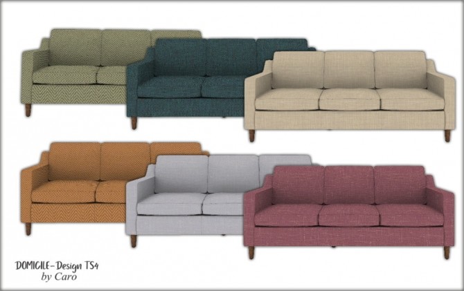 Sims 4 November Days chair, pillows, sofa, sign, rug & lamp at DOMICILE Design TS4