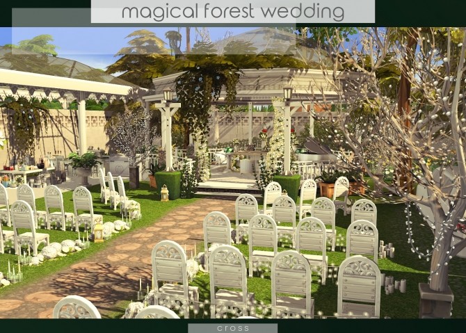 Sims 4 Magical Forest Wedding venue at Cross Design