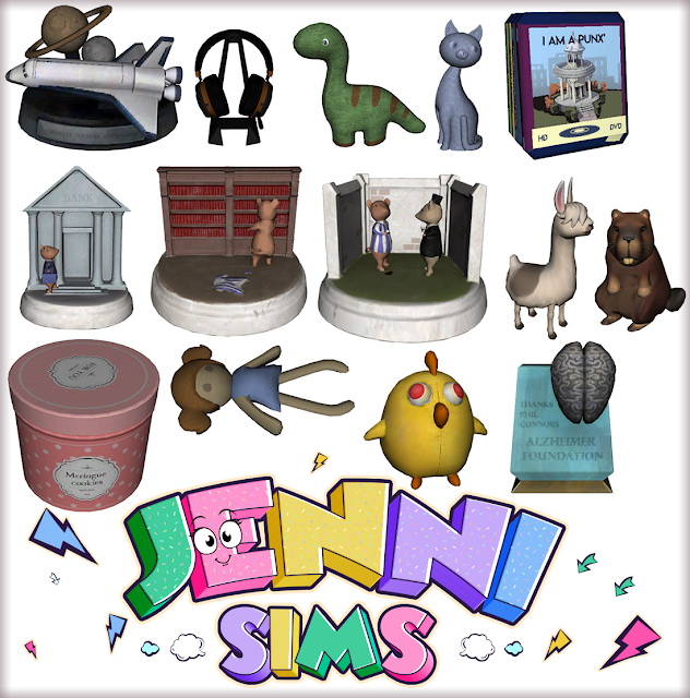 Sims 4 Decorative set Clutter Feeling Like 14 Items at Jenni Sims