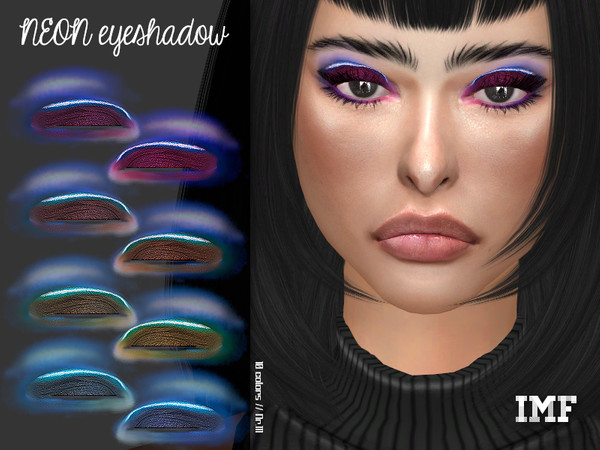 Sims 4 IMF NEON eyeshadow N.111 by IzzieMcFire at TSR