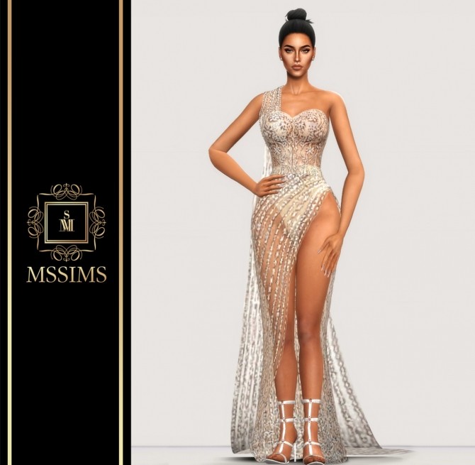 Sims 4 RUSSO GOWN (P) at MSSIMS