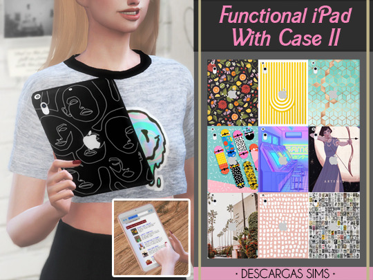 Sims 4 Functional iPad With Case II (P) at Descargas Sims
