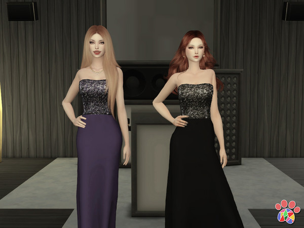 Sims 4 Star Night dress by Arltos at TSR