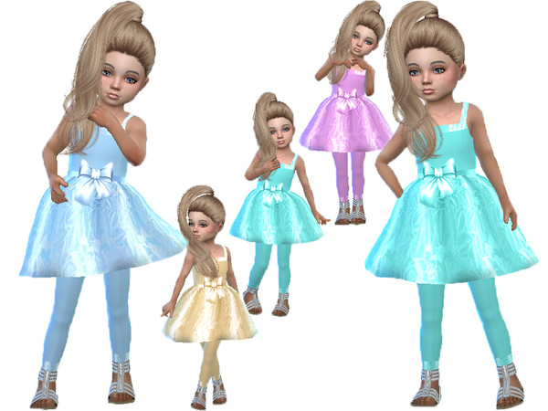 Sims 4 Lace toddler dress by TrudieOpp at TSR