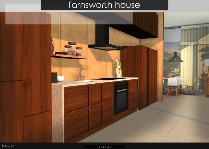 Sims 4 Farnsworth House at Cross Design