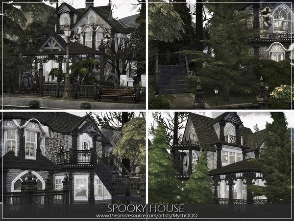 Sims 4 Spooky House by MychQQQ at TSR