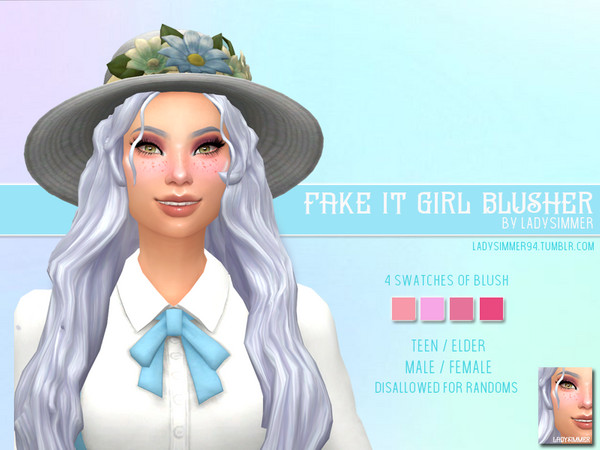 Sims 4 Fake It Girl Blush by LadySimmer94 at TSR