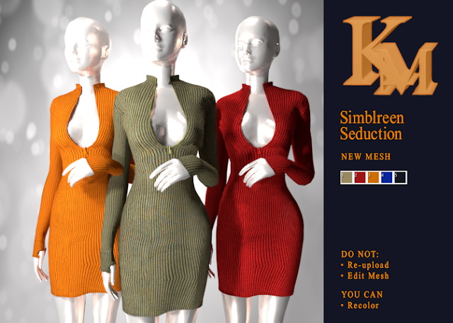 Sims 4 Simblreen Seduction dress at KM