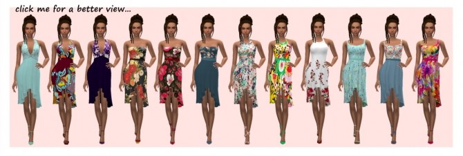 Sims 4 HABSIM’S RUFFLE DRESS at Sims4Sue