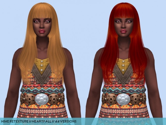 Sims 4 S club hair retextures at Heartfall