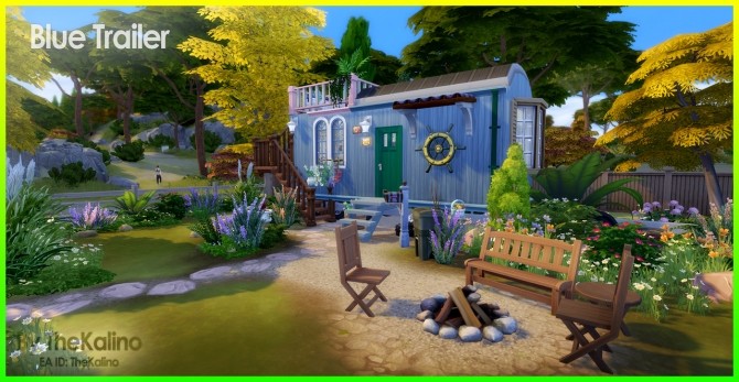 Sims 4 Blue Trailer at Kalino