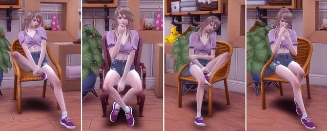 Sims 4 Combination Pose 39 Chair at A luckyday