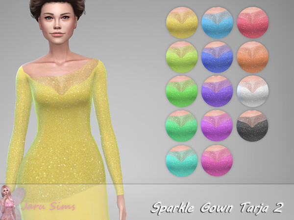 Sims 4 Sparkle Gown Tarja 2 by Jaru Sims at TSR