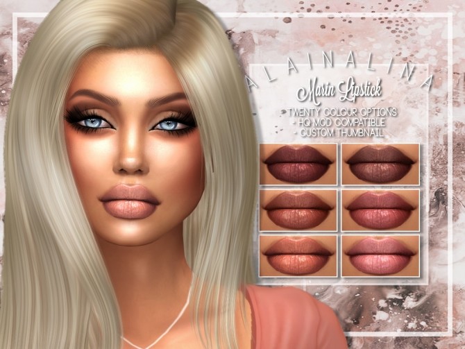 Sims 4 Marin Lipstick at AlainaLina