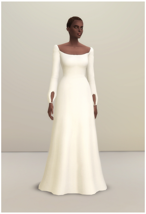 Sims 4 Simply Gown 26 colors at Rusty Nail