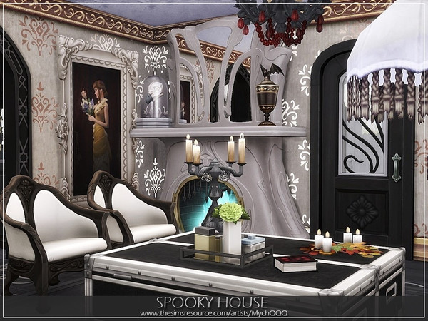 Sims 4 Spooky House by MychQQQ at TSR