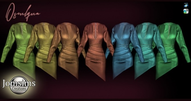 Sims 4 Osculqua dress at Jomsims Creations