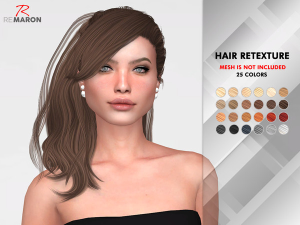 Sims 4 Daughter Hair Retexture by remaron at TSR