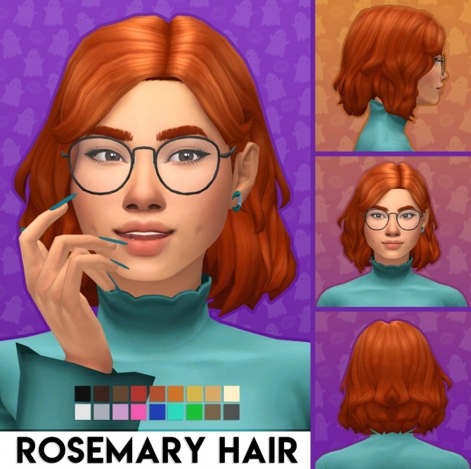 Sims 4 ROSEMARY HAIR at Vikai