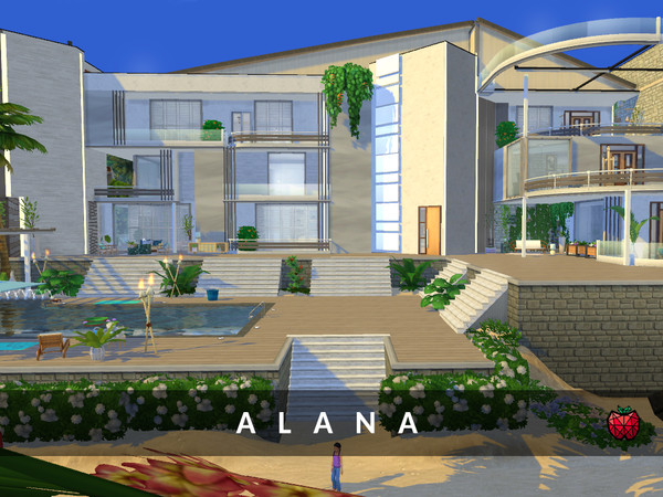 Sims 4 Alana mansion by melapples at TSR