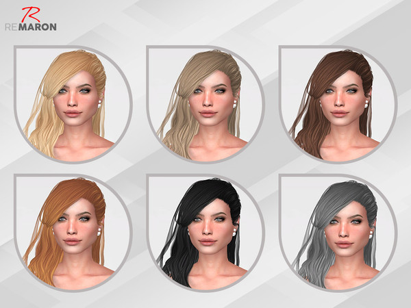Sims 4 Daughter Hair Retexture by remaron at TSR