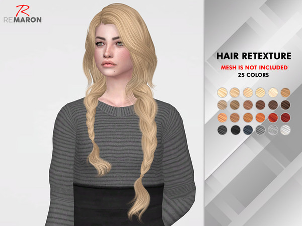 Sims 4 OE0316 Hair Retexture by remaron at TSR