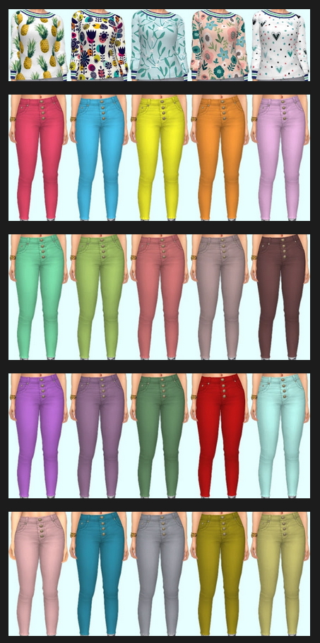 Sims 4 Discover University Clothes Recolors Part 3 at Annett’s Sims 4 Welt