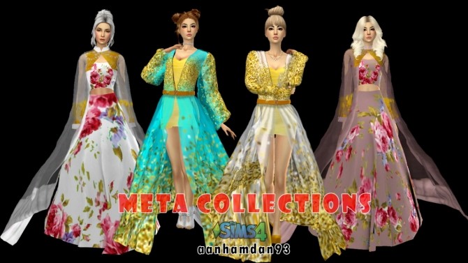 Sims 4 Meta Collections: dress, tank top and skirt at  Aan Hamdan Simmer93