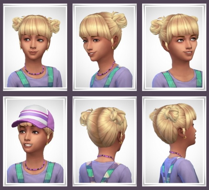 Sims 4 Ellie Hair Kidsvers at Birksches Sims Blog