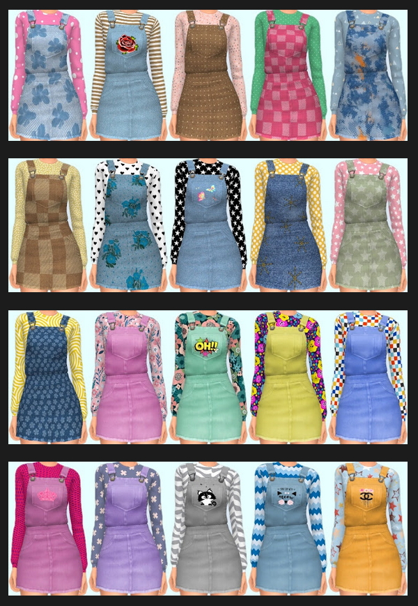 Sims 4 Discover University Dress Nr. 4 Recolors at Annett’s Sims 4 Welt